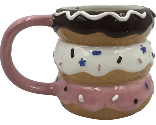 Mugg i form av staplade munkar