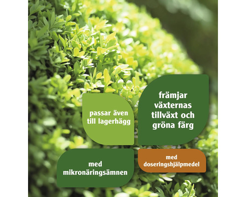 Information om produktfördelar för växters tillväxt och dosering