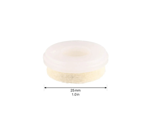Möbeltass med plastglid, 25 mm diameter