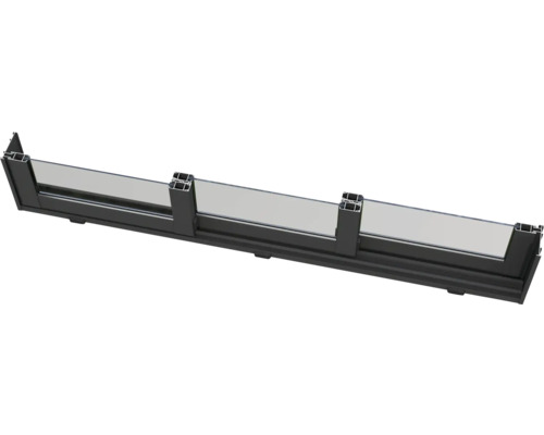 Glasräcke med aluminiumprofil