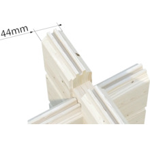 Friggebod PALMAKO Ines 13,7m² Slide vit/transparent
