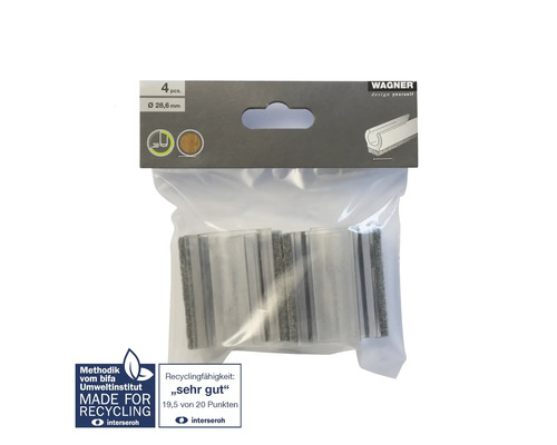 Wagner Filtglidare för montering, 4 stycken, diameter 28,6 mm