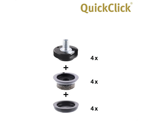 QuickClick glidsats för möbler, 4 stycken