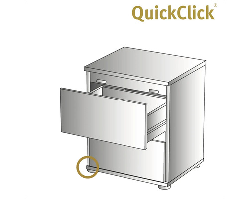 Sängbord med två lådor från QuickClick
