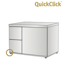 QuickClick möbel med lådor och förvaringsutrymme