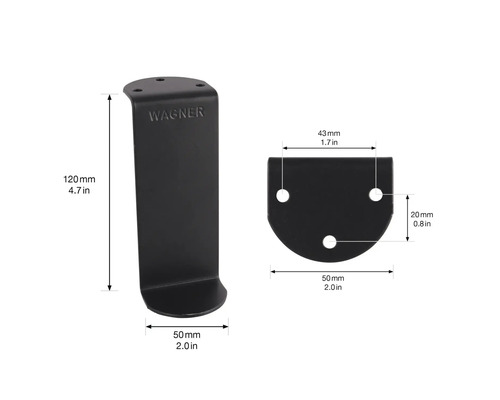 Wagner möbelglidare med måttangivelser