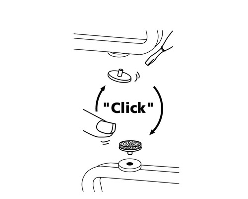 Illustration av montering av klicklås