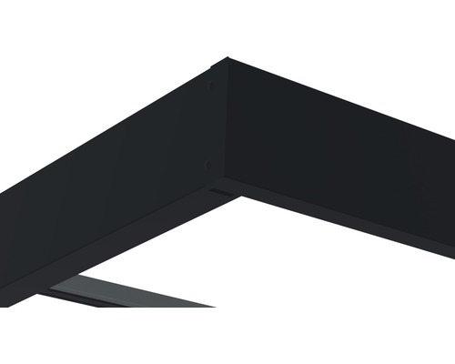 Detaljvy av ett hörn av ett terrassöverdrag