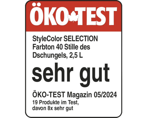 Öko-Test sigill: Mycket bra