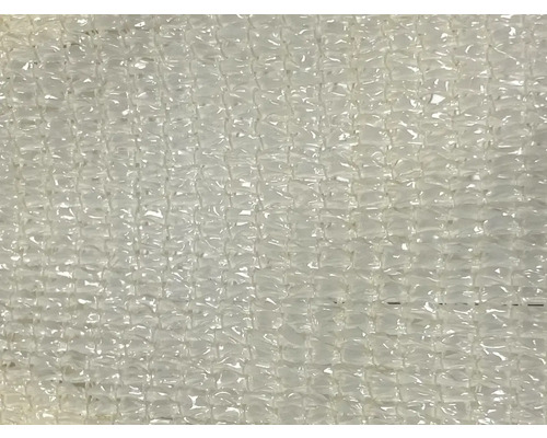 Närbild av ett transparent skuggsegel.