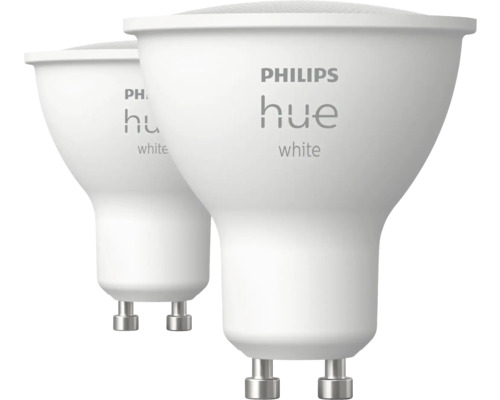 Två Philips Hue White lampor