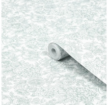 Tapetrulle med blommönster