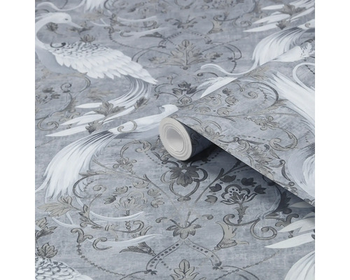 Tapetrulle med fågelmönster