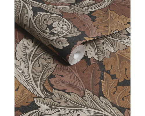 Tapetrulle med bladmönster