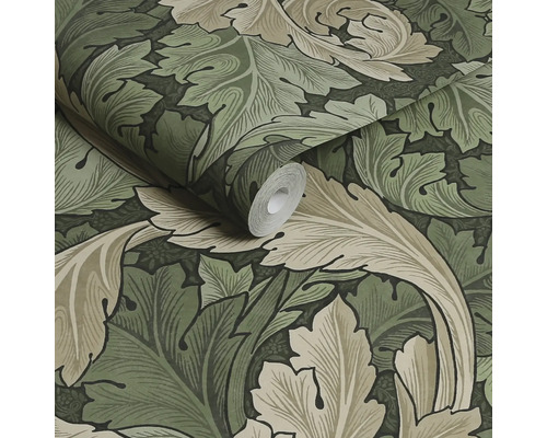 Tapetrulle med bladmönster