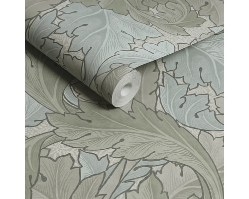 Tapetrulle med bladmönster