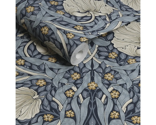 Tapetrulle med blommönster