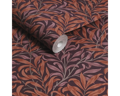 Tapetrulle med bladmönster