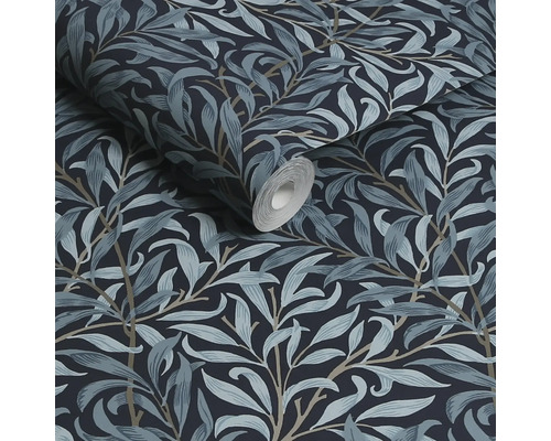 Tapetrulle med bladmönster för väggdekoration