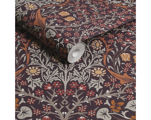 Tapetrulle med blommönster