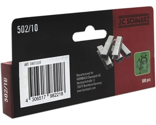 J.C. Schwarz Klammer typ 502/10, 500 stycken