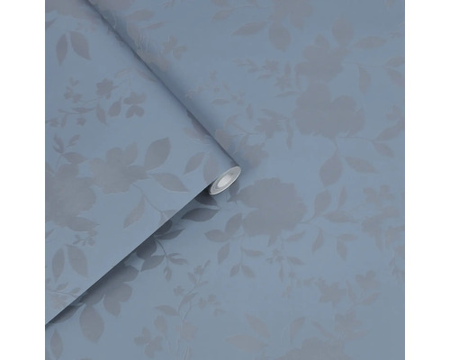 Rulle med blommönstrad tapet