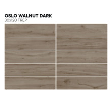 Mörk Oslo valnöt 30x120 centimeter trappsteg