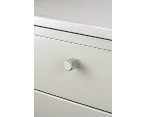 Låda med runt, räfflat möbelknopp