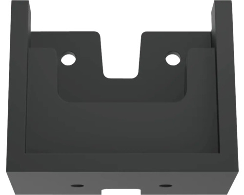 Svart väggmonterad brevlåda