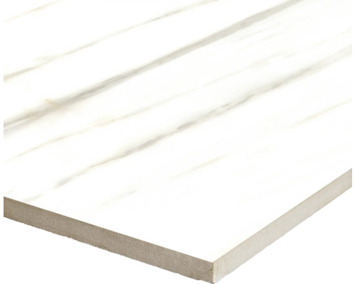 Vit kakelplatta med marmorutseende