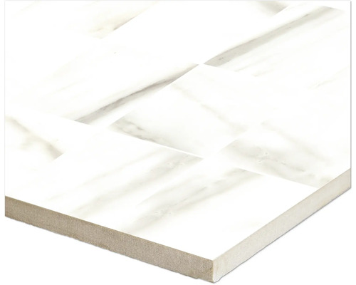 Keramisk platta med fiskbensmönster