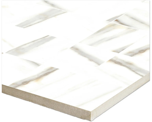 Keramisk platta med fiskbensmönster