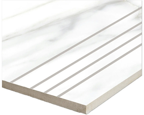 Kakelmönster med linjär dekor på slät yta