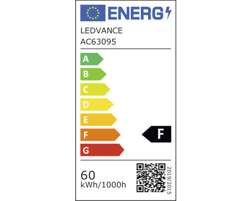 LEDVANCE energimärkning AC63095 med energieffektivitetsklass F