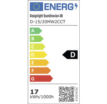 Energimärkning för lampan från Designlight Scandinavian AB, energieffektivitetsklass D