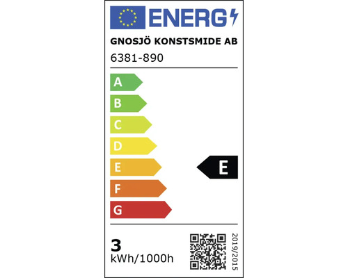 Energimärkning Gnosjö Konstsmide AB, energiklass E