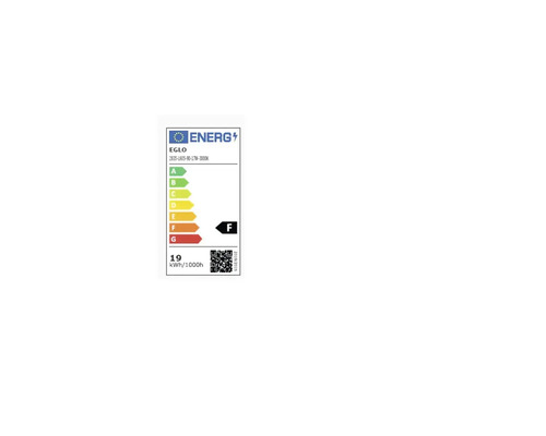Energietikett EGLO, energieffektivitetsklass F