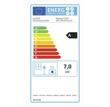 Energimärkning med energieffektivitetsklass A, 7,0 kilowatt