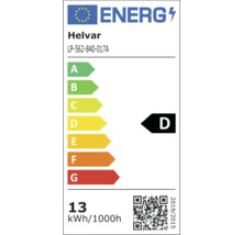 Helvar energietikett med energieffektivitetsklass D
