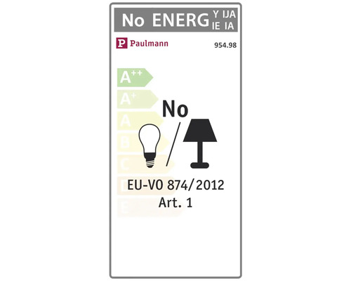 Paulmann logotyp med energimärkning