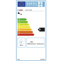 Nibe energimärkning ER57-R 300 med energieffektivitetsklass D