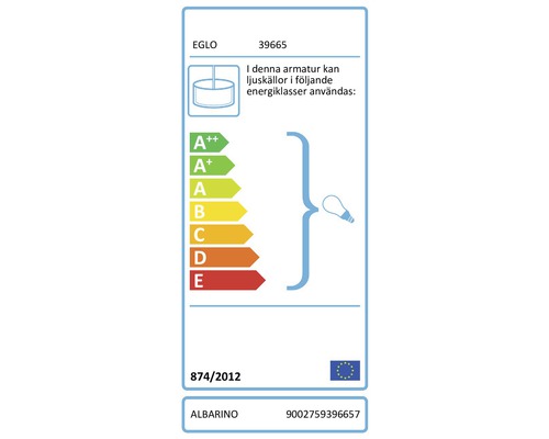 EGLO Albariño energieffektivitetsklass