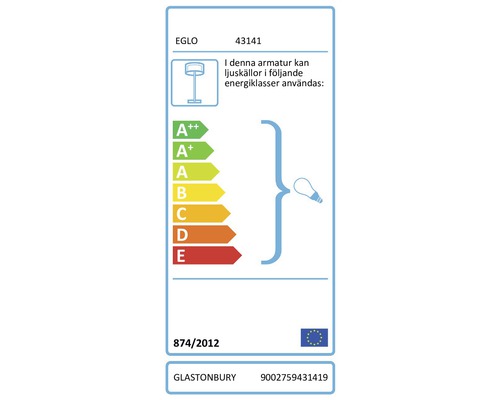 EGLO energiklassetikett