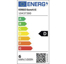 Kronljus FLAIR LED CL35 E14 5,5W(60W) 806lm 2700K varmvit med böjd topp klar