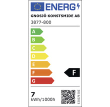 Energimärkning Gnosjö Konstsmide AB, energieffektivitetsklass F, energiförbrukning 7 kWh per 1000 timmar
