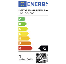 Energietikett med energieffektivitetsklass G