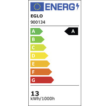 Energimärkning A till G, 13 kilowattimmar per 1000 timmar