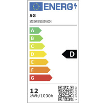 Energimärkning D för SG-lampa