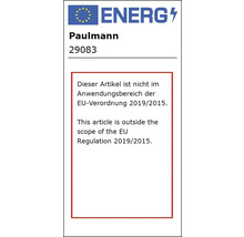 Produktinformation Paulmann: Denna artikel omfattas inte av EU-förordning 2019/2015.