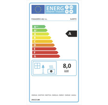 Energimärkning för Panadero AB, S.L. Suerte med energieffektivitetsklass A och en energiförbrukning på 8,0 kilowatt